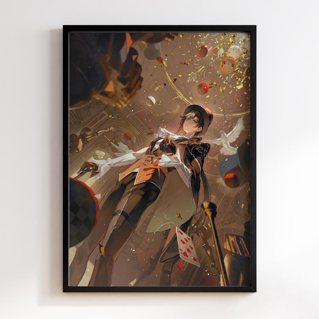 Постер Чжунлі Геншин Імпакт (Zhongli Genshin Impact) ZGI26