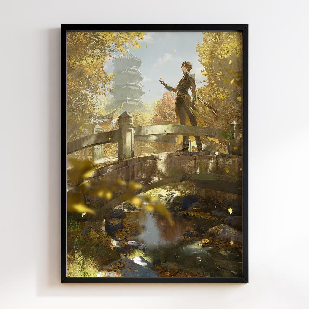 Постер Чжунлі Геншин Імпакт (Zhongli Genshin Impact) ZGI27