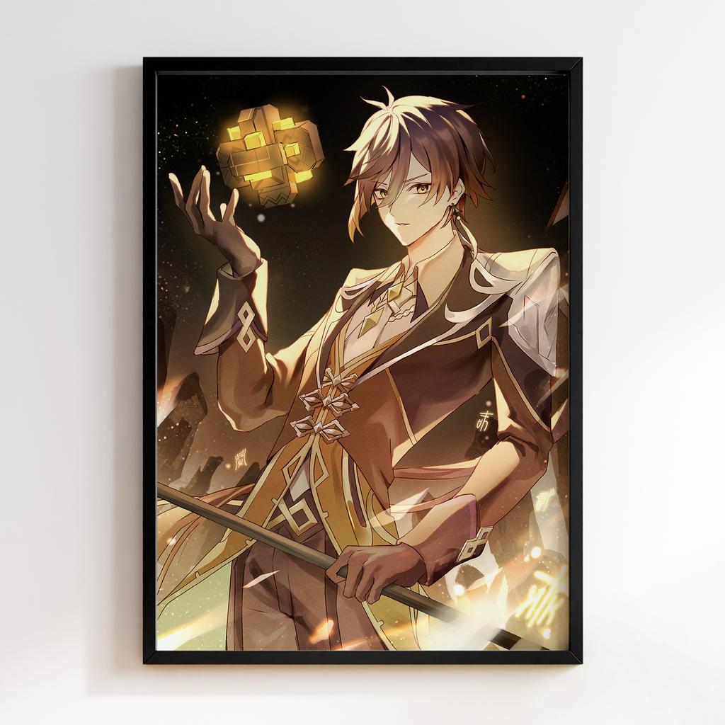 Постер Чжунлі Геншин Імпакт (Zhongli Genshin Impact) ZGI28