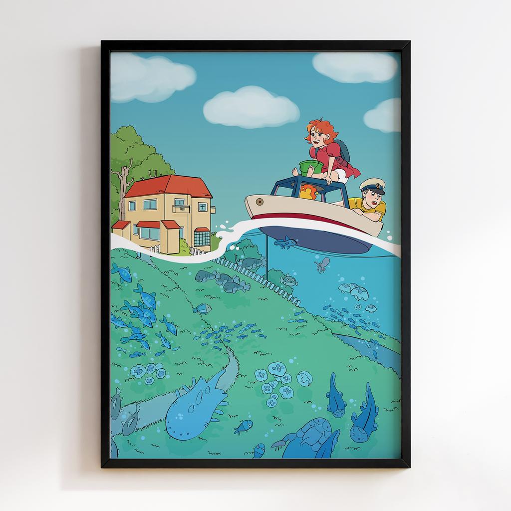 Постер Поньо на кручі (Ponyo) PYN19