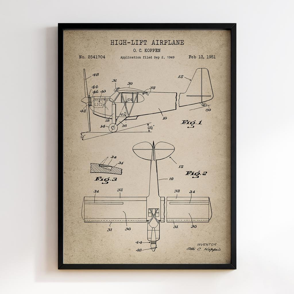 Постер Airplane Patent APT04