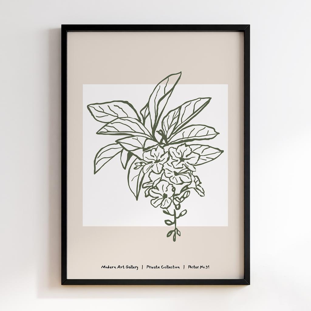 Постер Modern Flowers Art MF0131