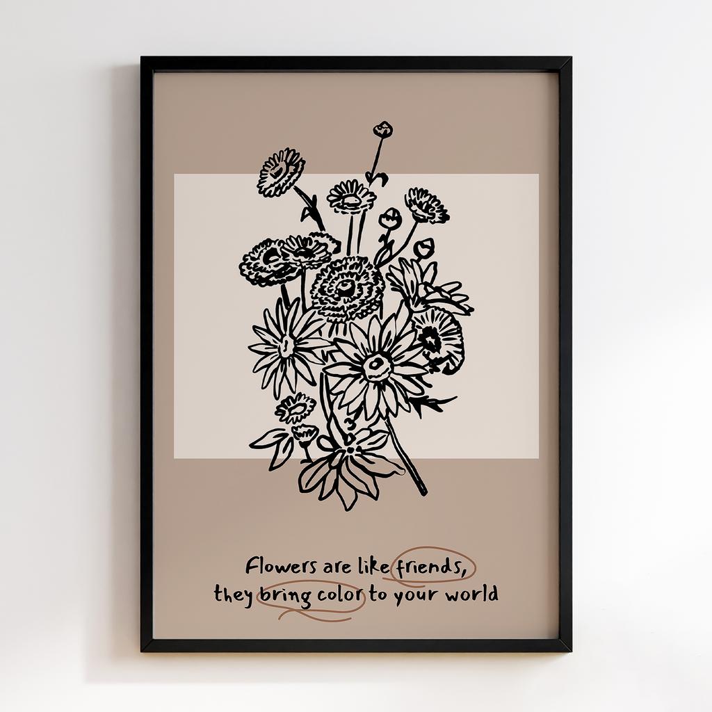 Постер Modern Flowers Art MF0134