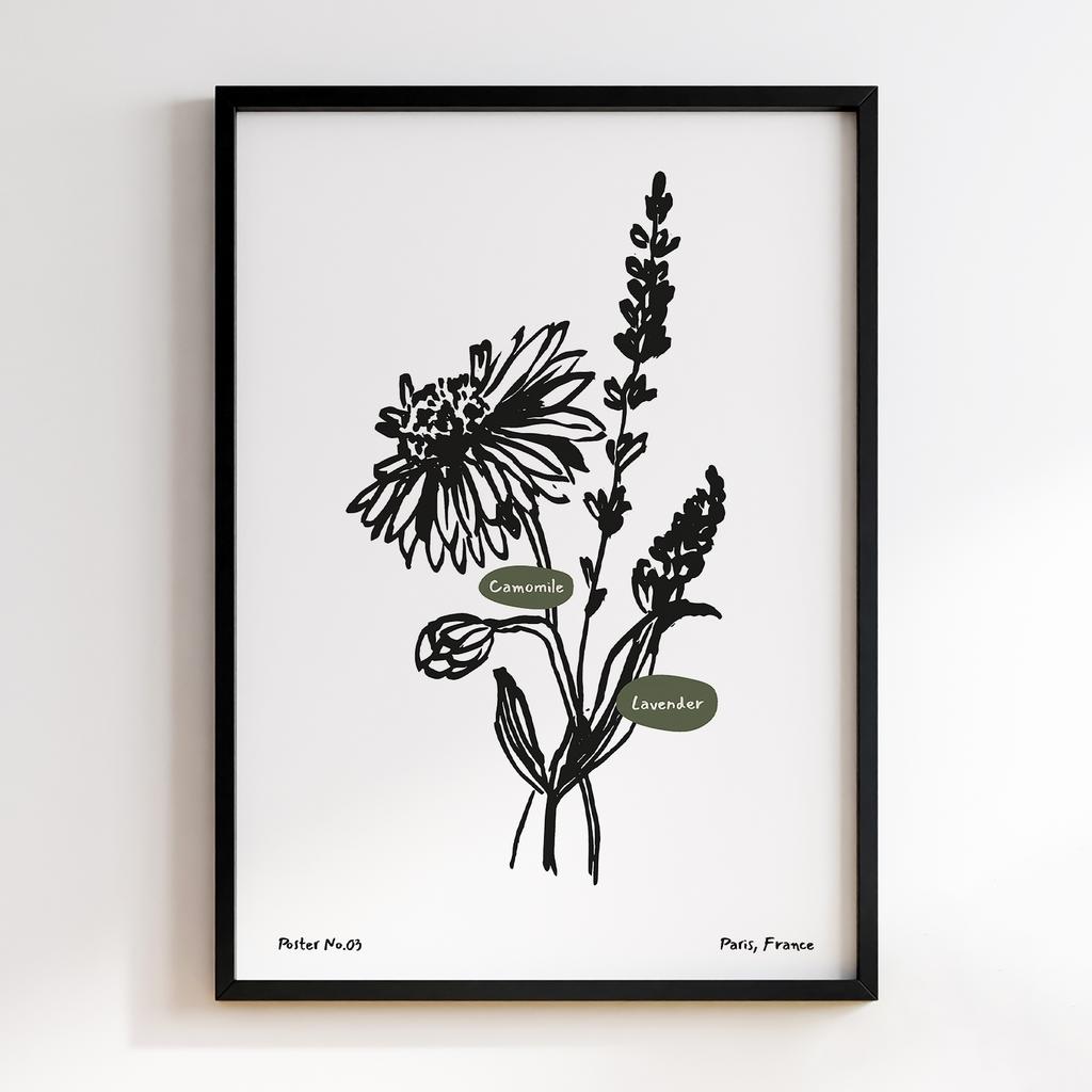 Постер Modern Flowers Art MF0137