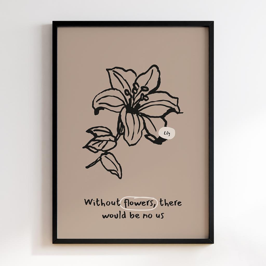 Постер Modern Flowers Art MF0138