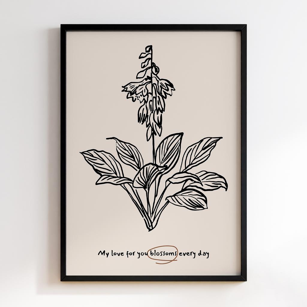 Постер Modern Flowers Art MF0142