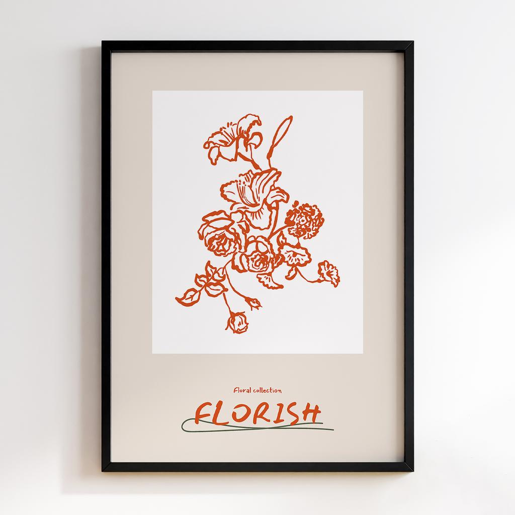 Постер Modern Flowers Art MF0191