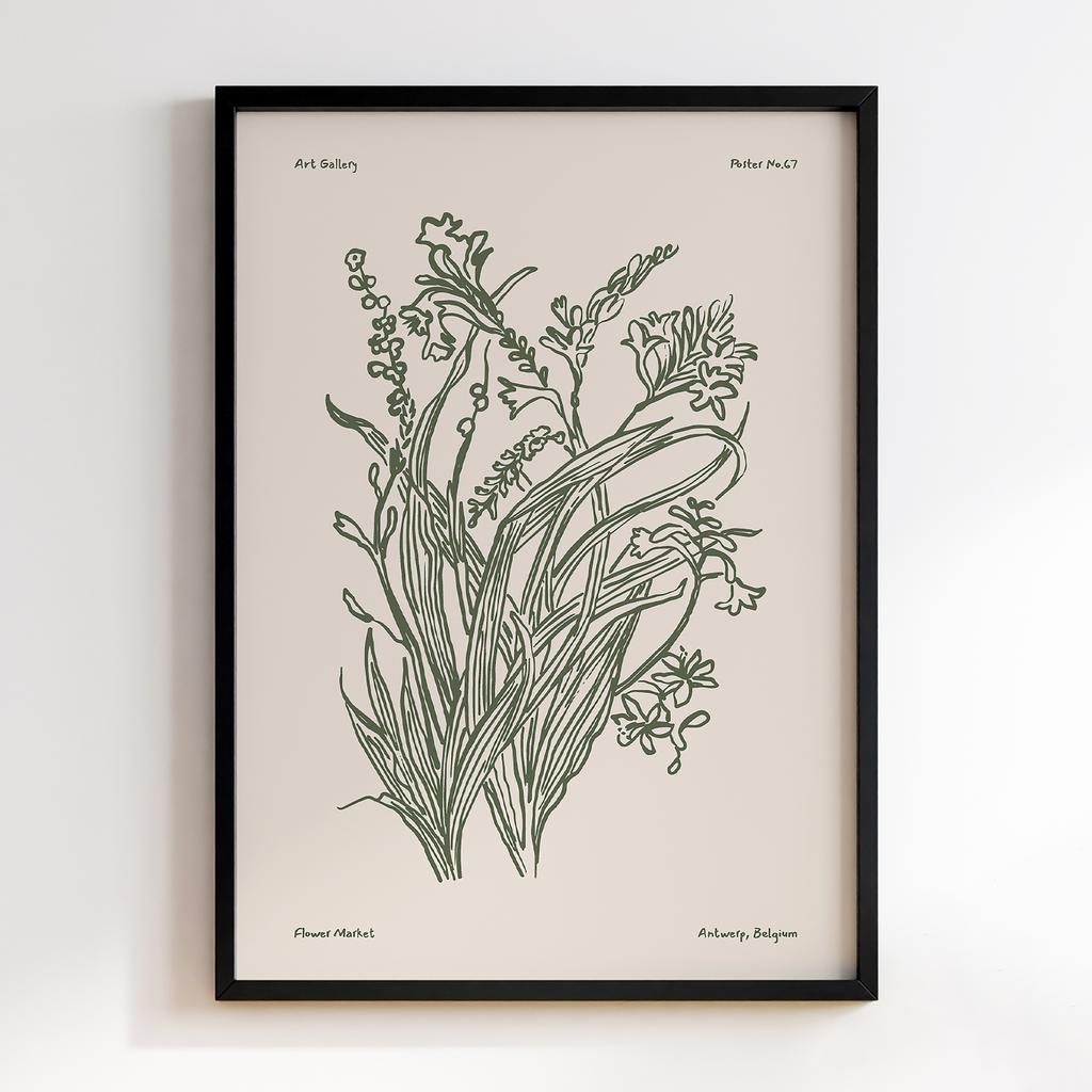 Постер Modern Flowers Art MF0206