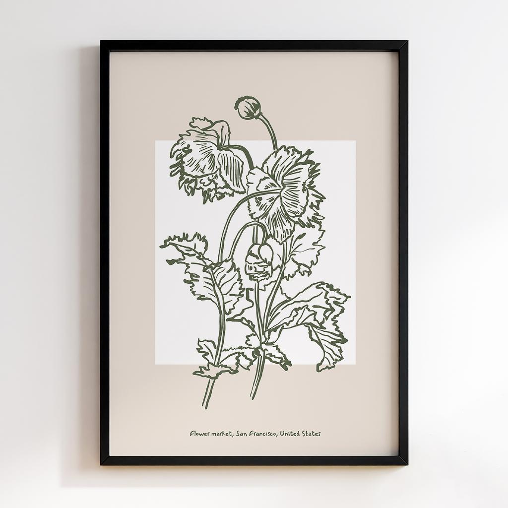 Постер Modern Flowers Art MF0234