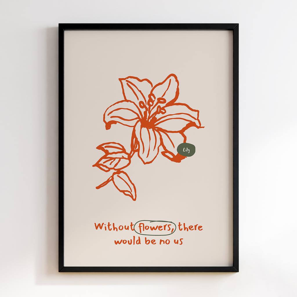 Постер Modern Flowers Art MF0243