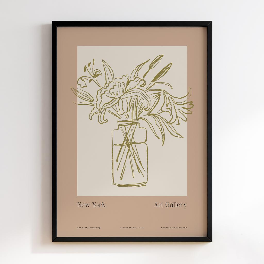 Постер Modern Flowers Art MF0285