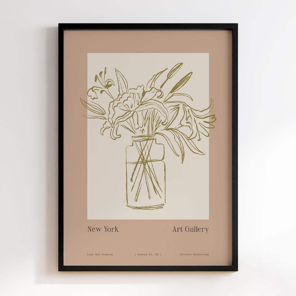 Постер Modern Flowers Art MF0304