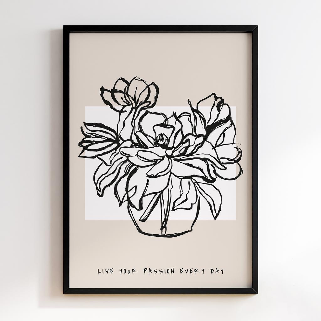 Постер Modern Flowers Art MF0474