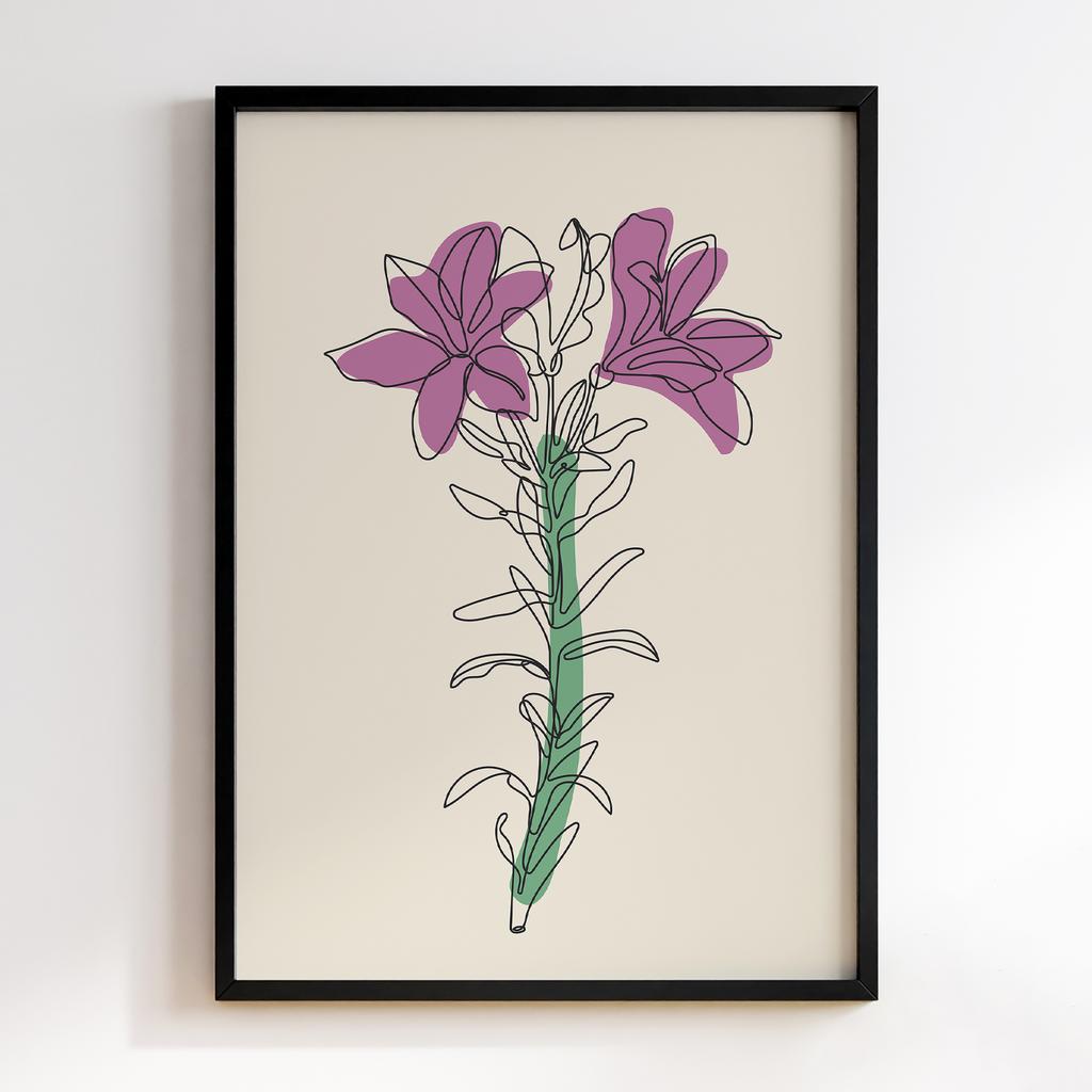 Постер Modern Flowers Art MF0698