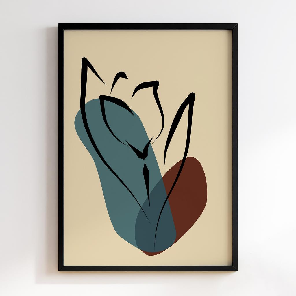 Постер Modern Flowers Art MF0780