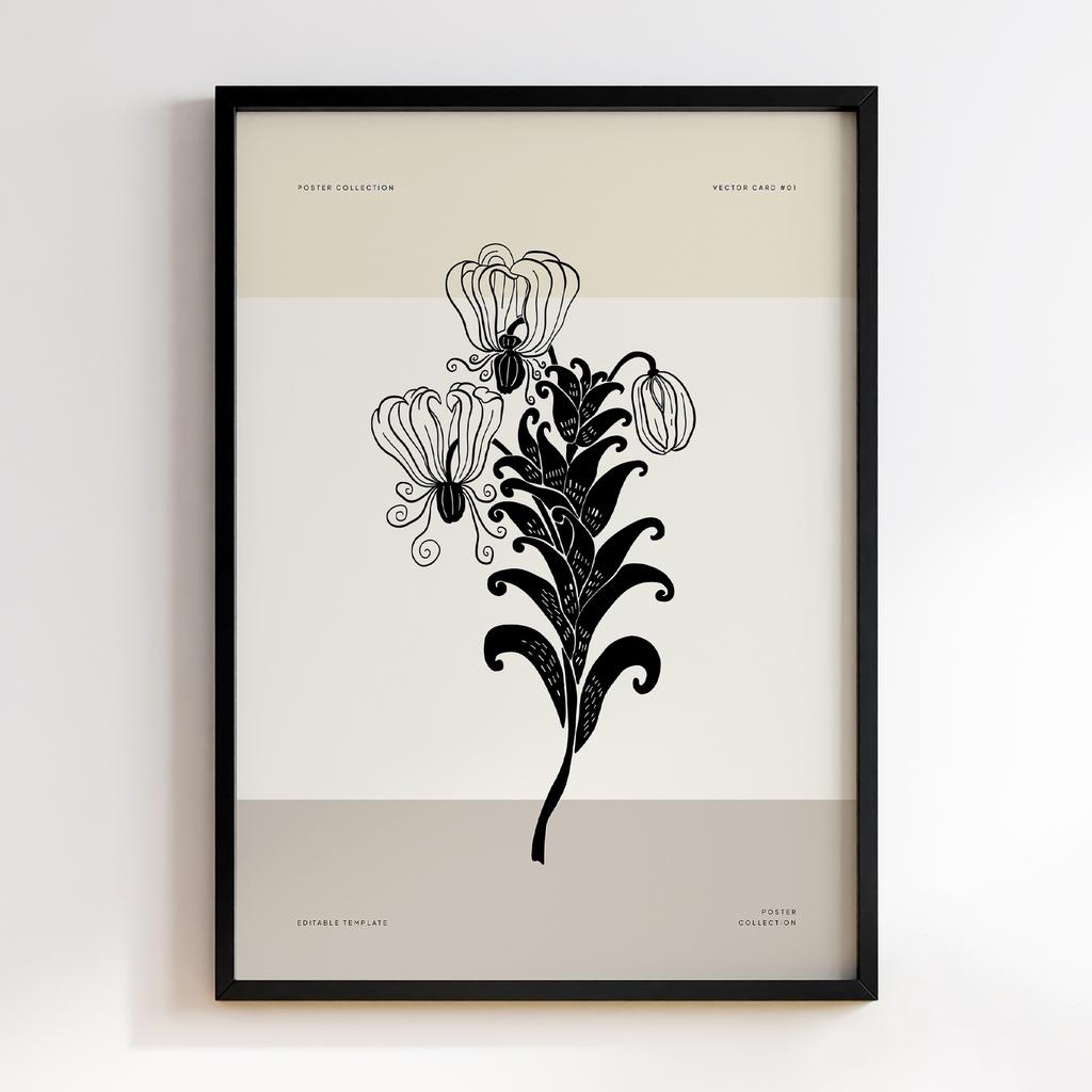 Постер Modern Flowers Art MF0818