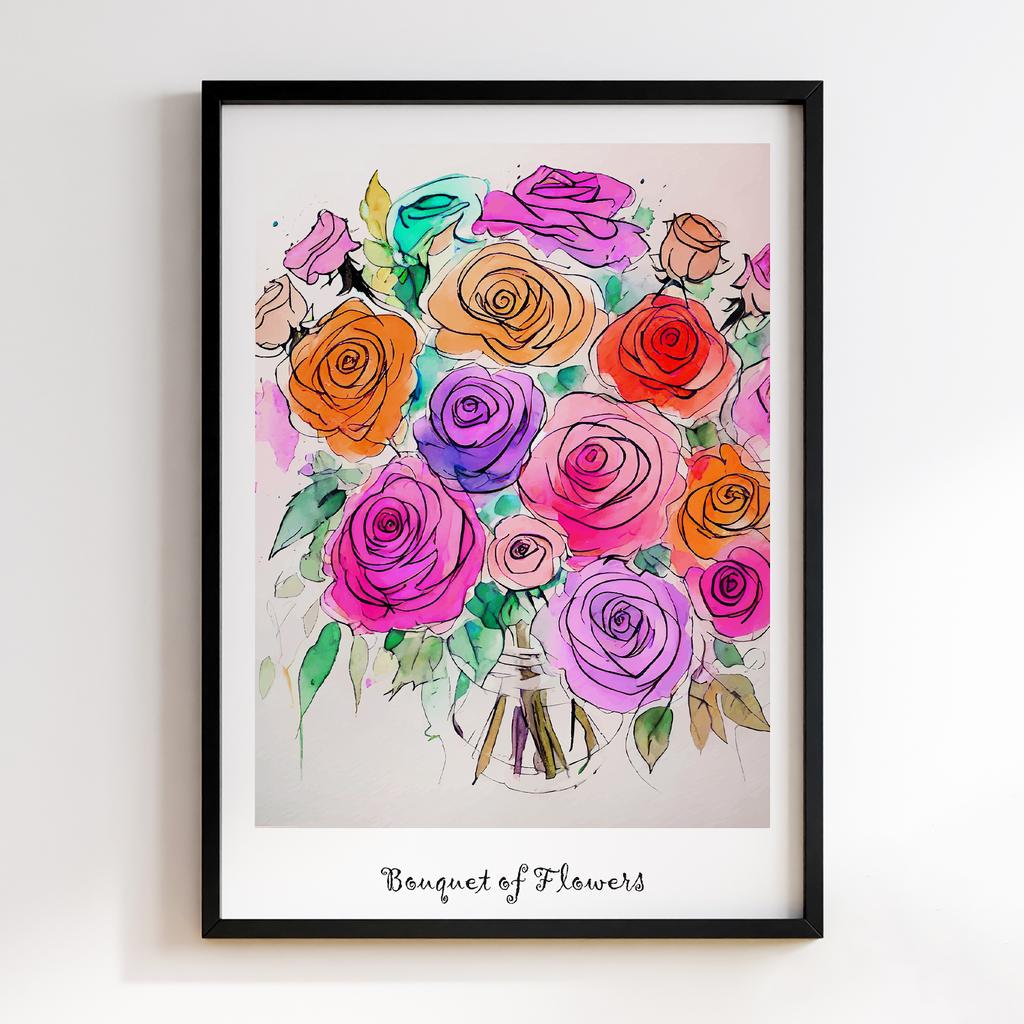 Постер Modern Flowers Art MF1034