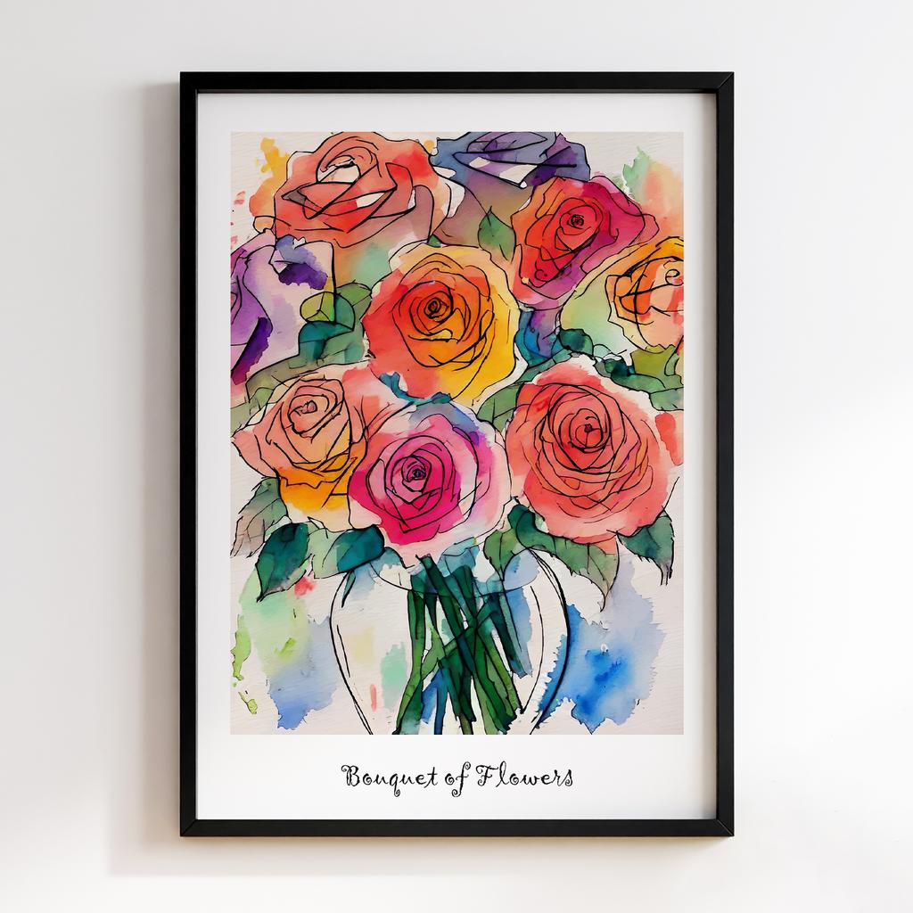 Постер Modern Flowers Art MF1061