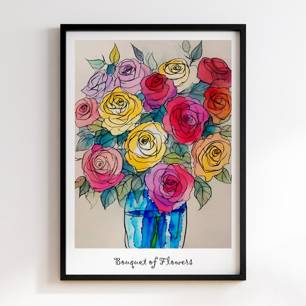 Постер Modern Flowers Art MF1062