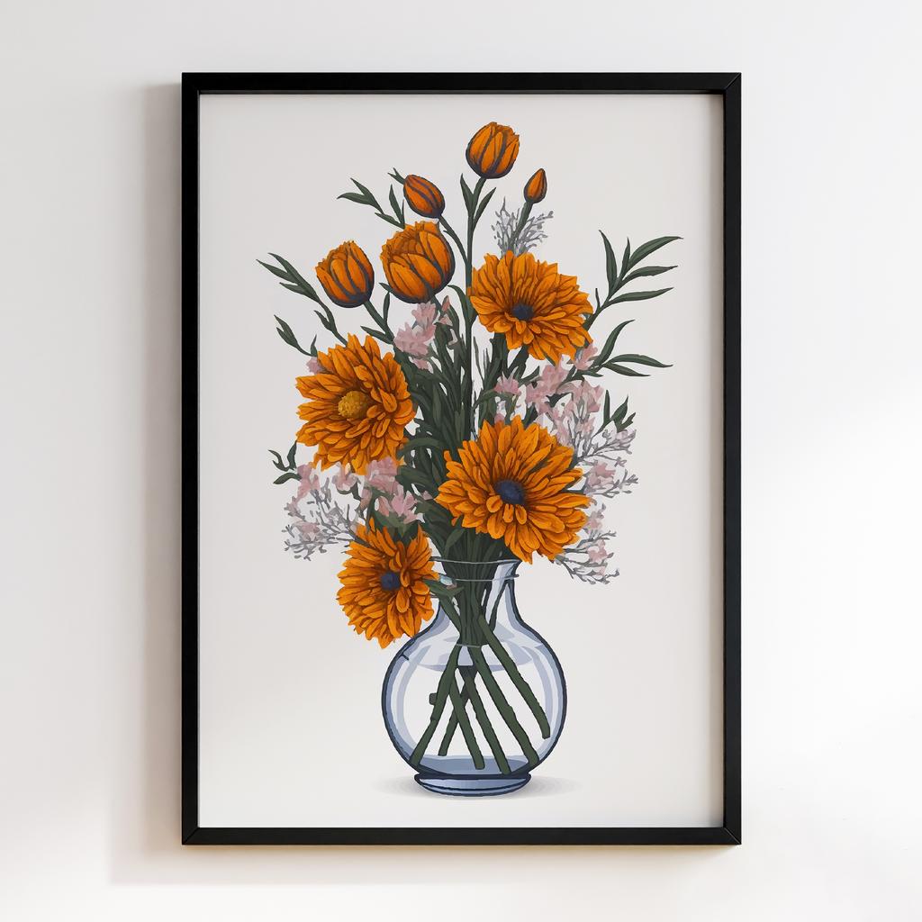 Постер Modern Flowers Art MF1170