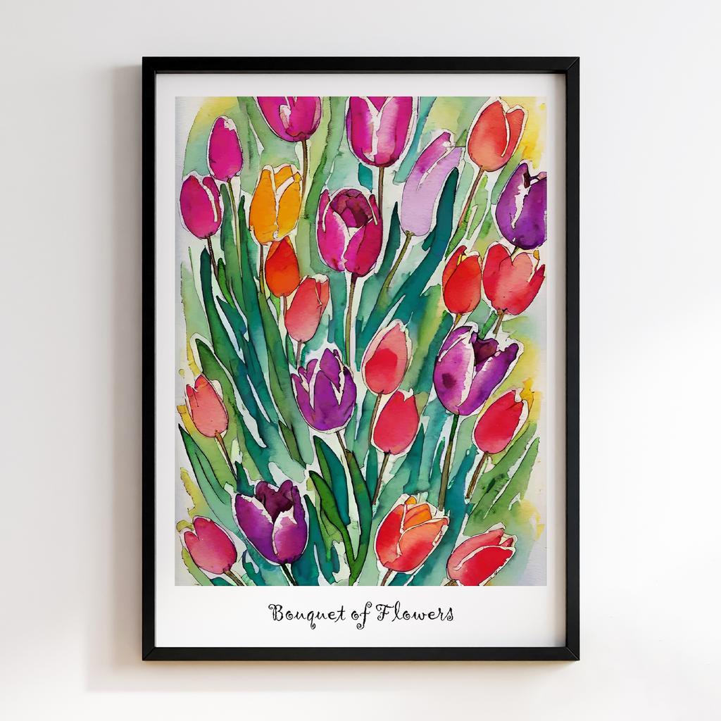 Постер Modern Flowers Art MF1222