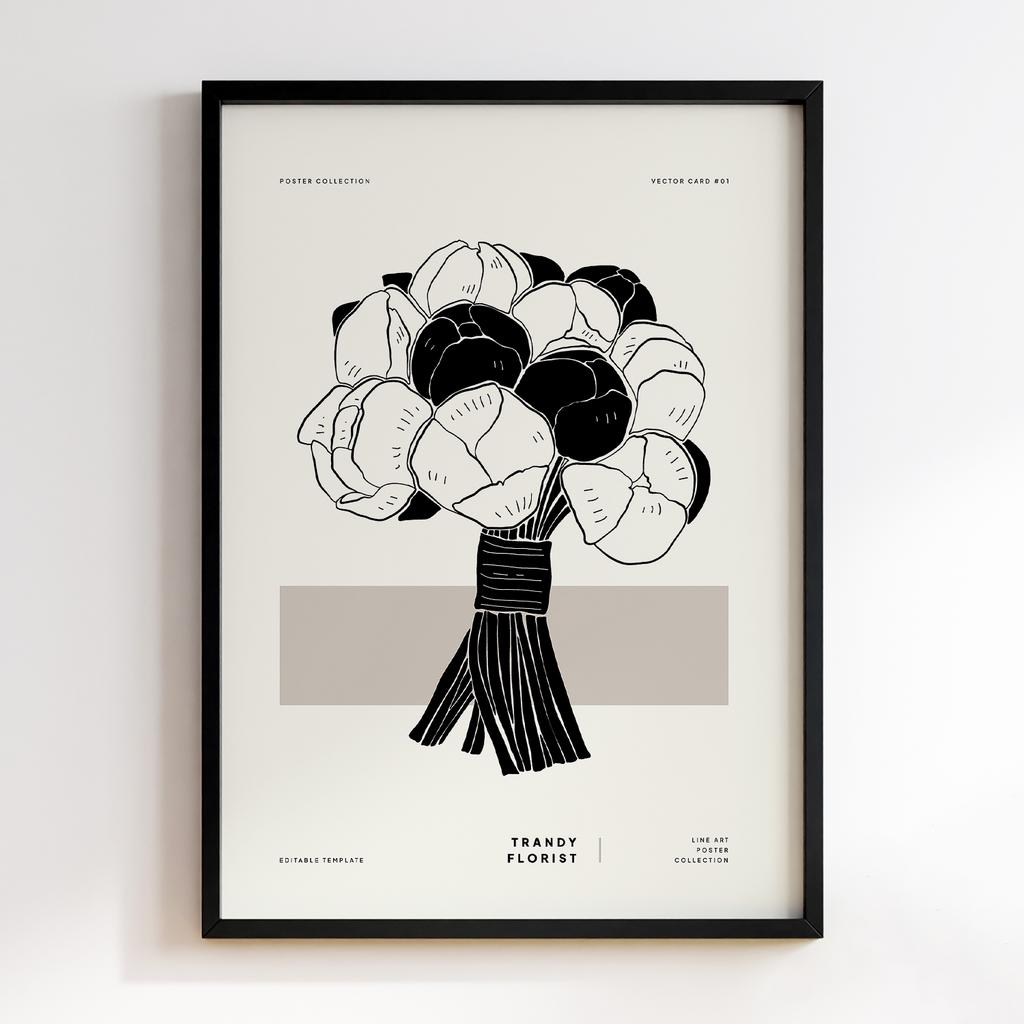 Постер Modern Flowers Art MF1410