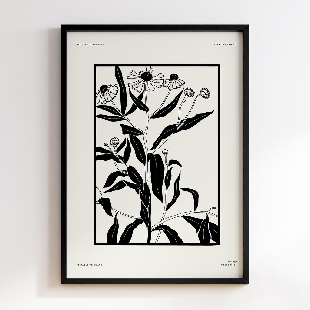 Постер Modern Flowers Art MF1411