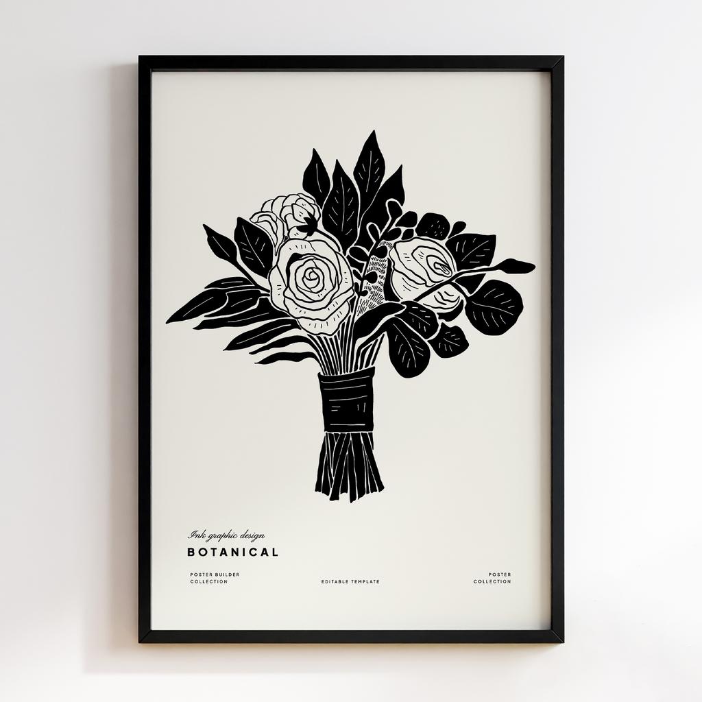 Постер Modern Flowers Art MF1412