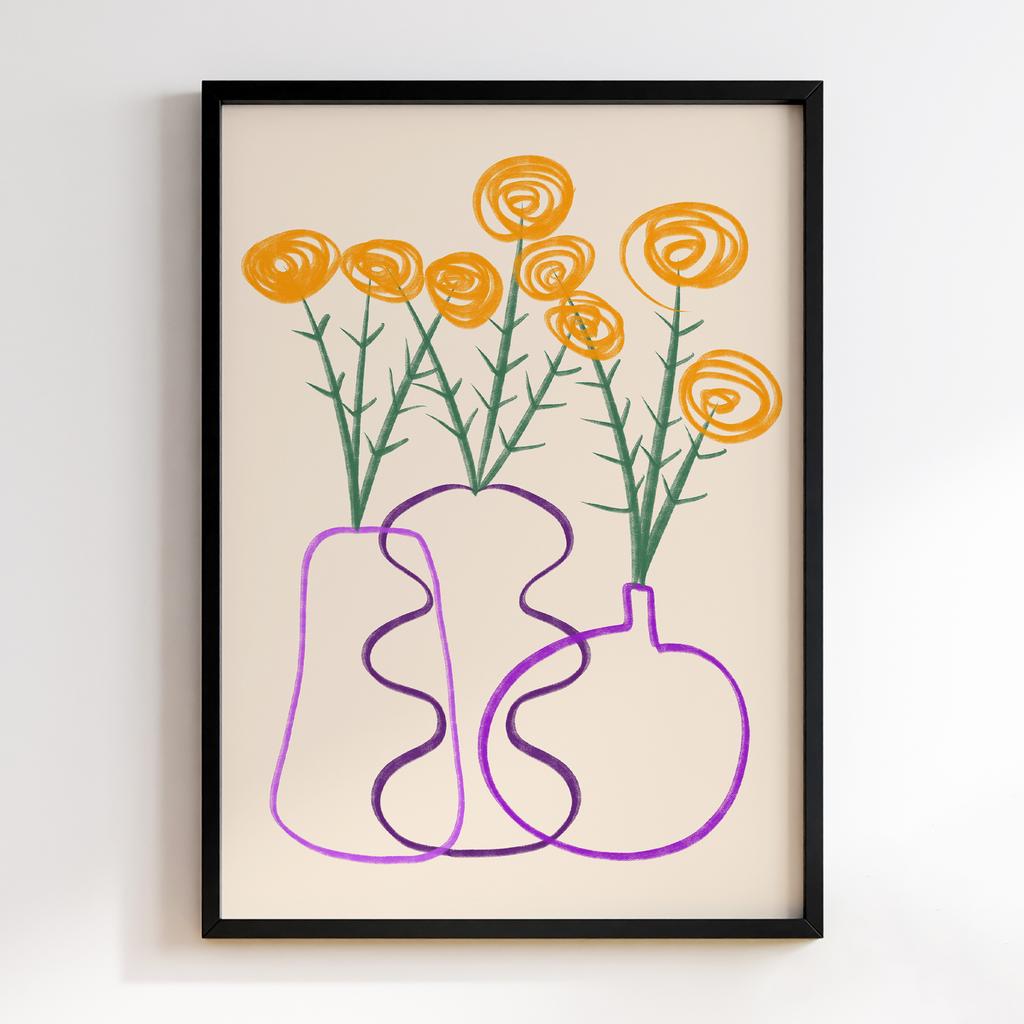 Постер Modern Flowers Art MF1525