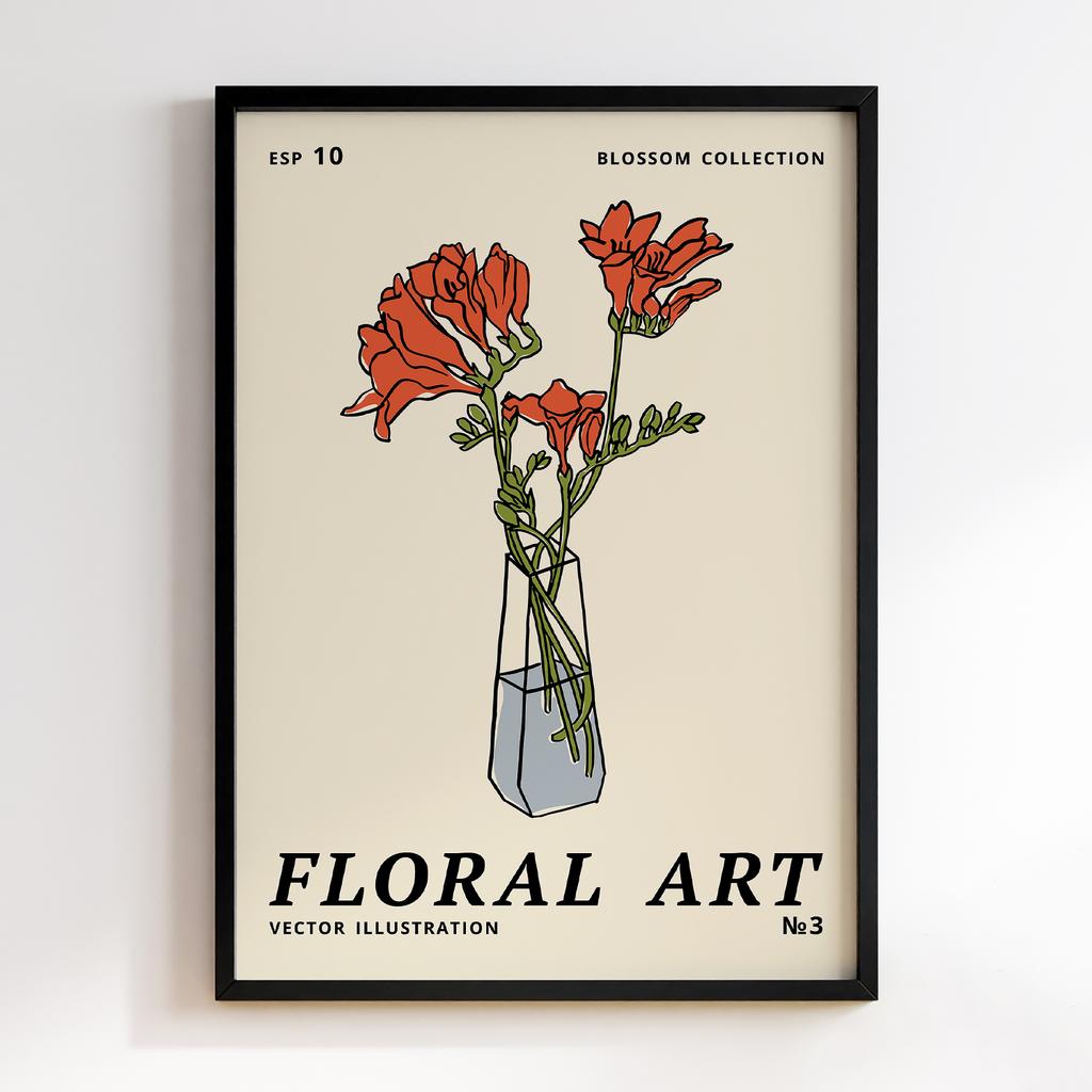 Постер Modern Flowers Art MF1545