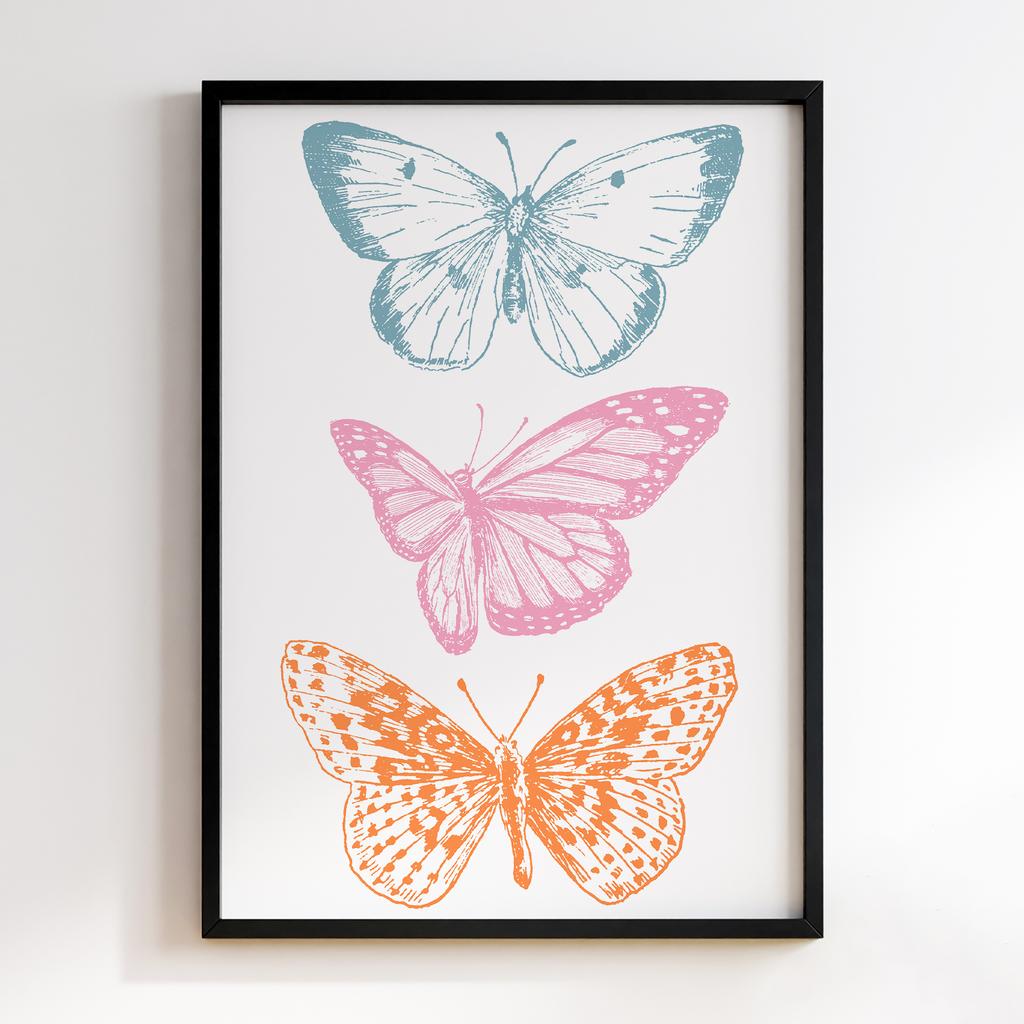 Постер Butterflies Pop Art