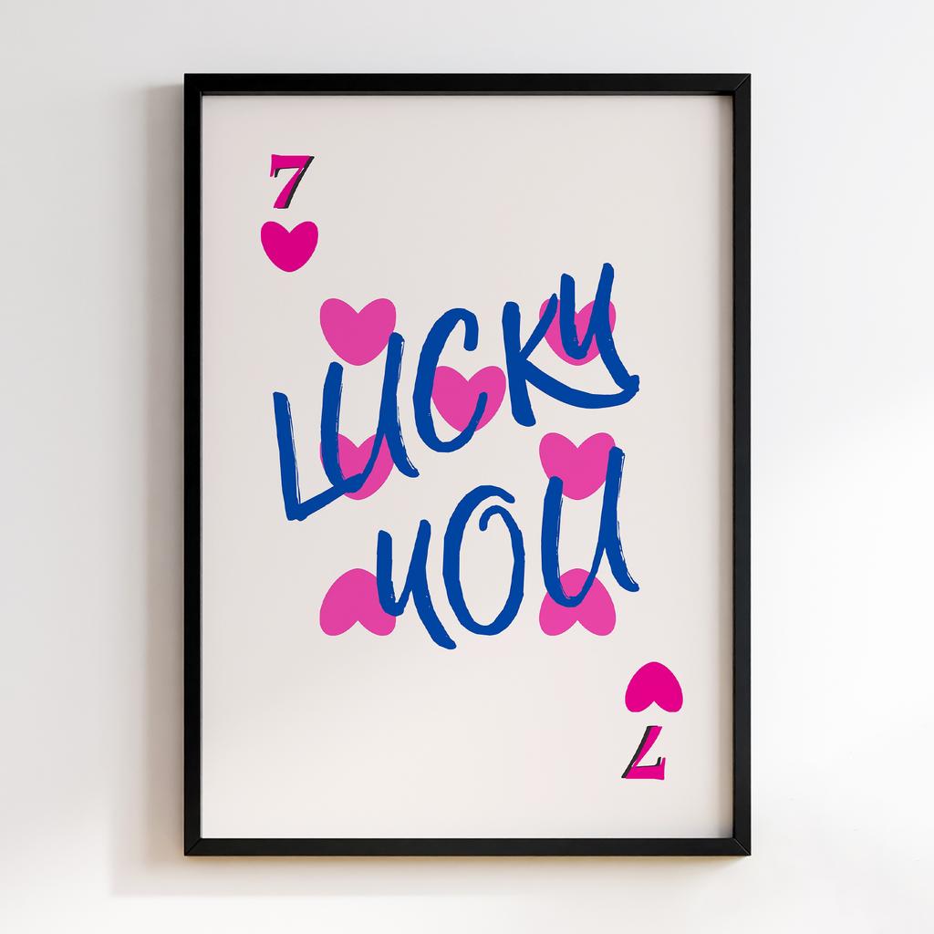 Постер Lucky You Card