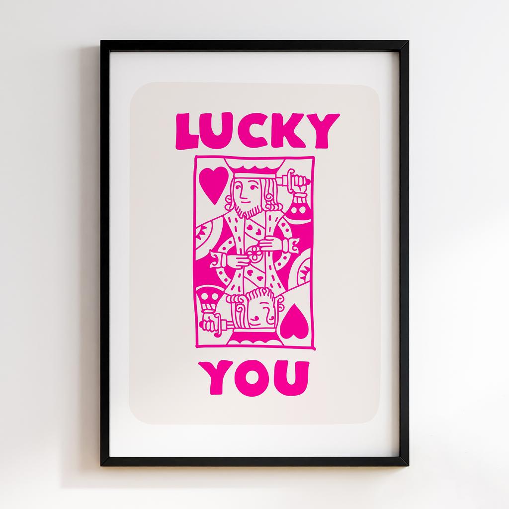 Постер Pink Lucky You Card