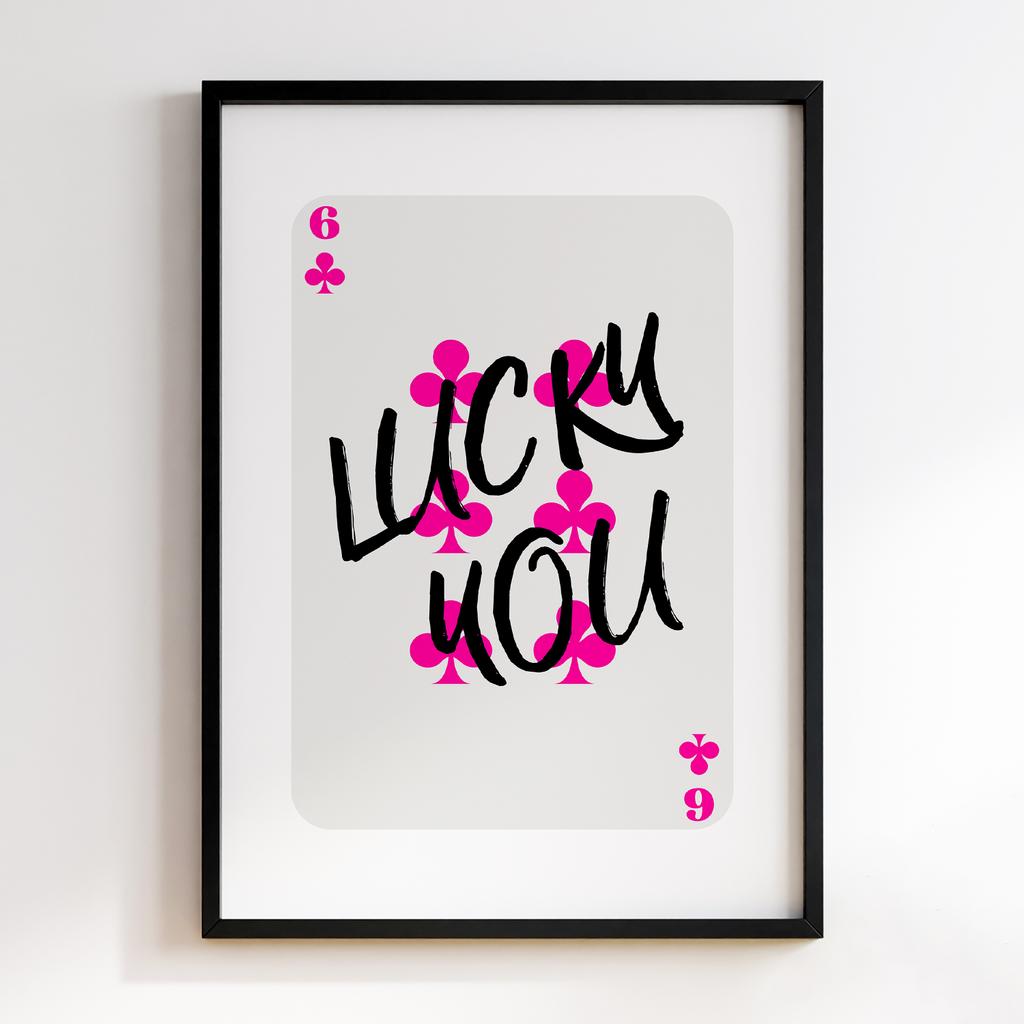Постер Lucky You Card