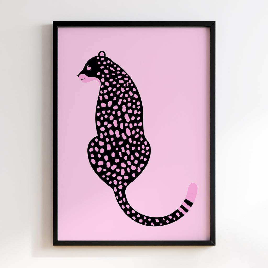 Постер Black Pink Leopard