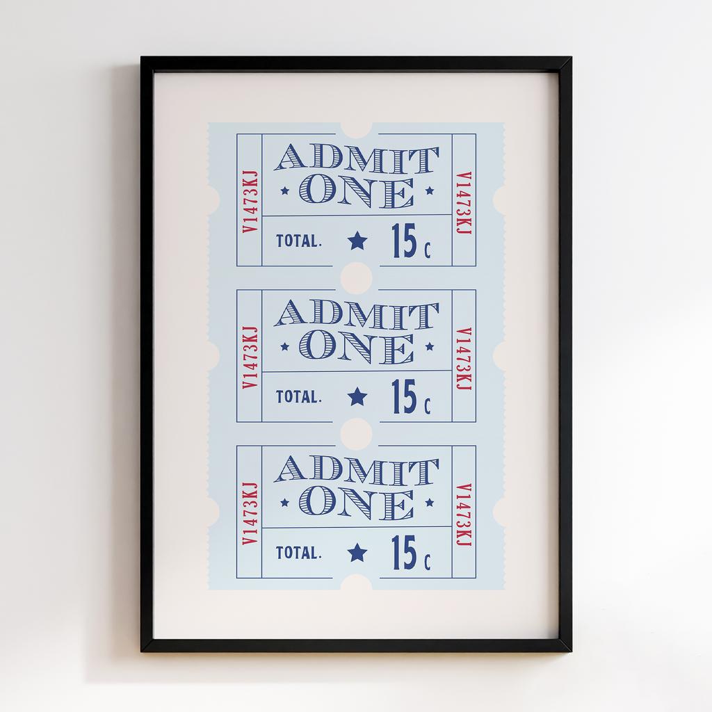 Постер Tickets Admit One