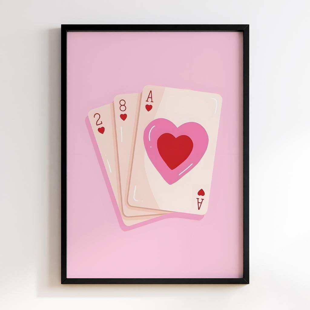 Постер Cards Hearts