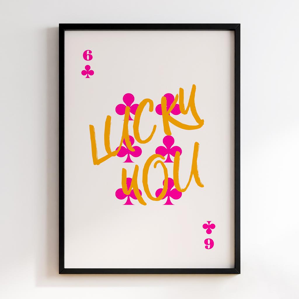Постер Lucky You Card