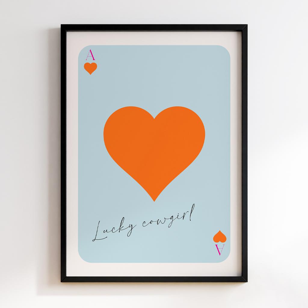 Постер Lucky Cowgirl Card
