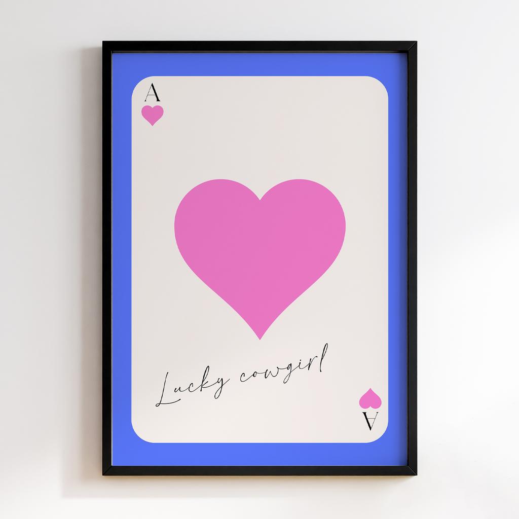Постер Lucky Cowgirl Card