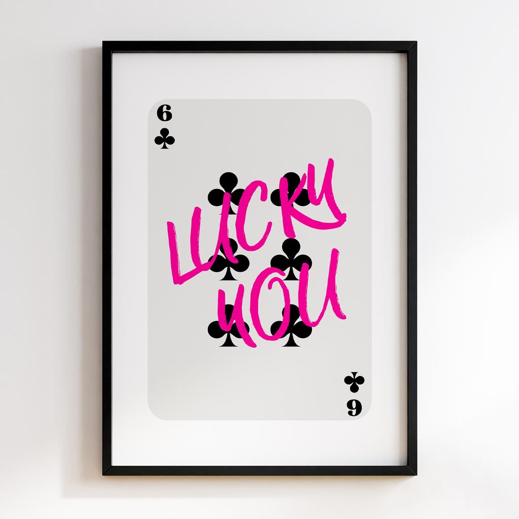 Постер Lucky You Card