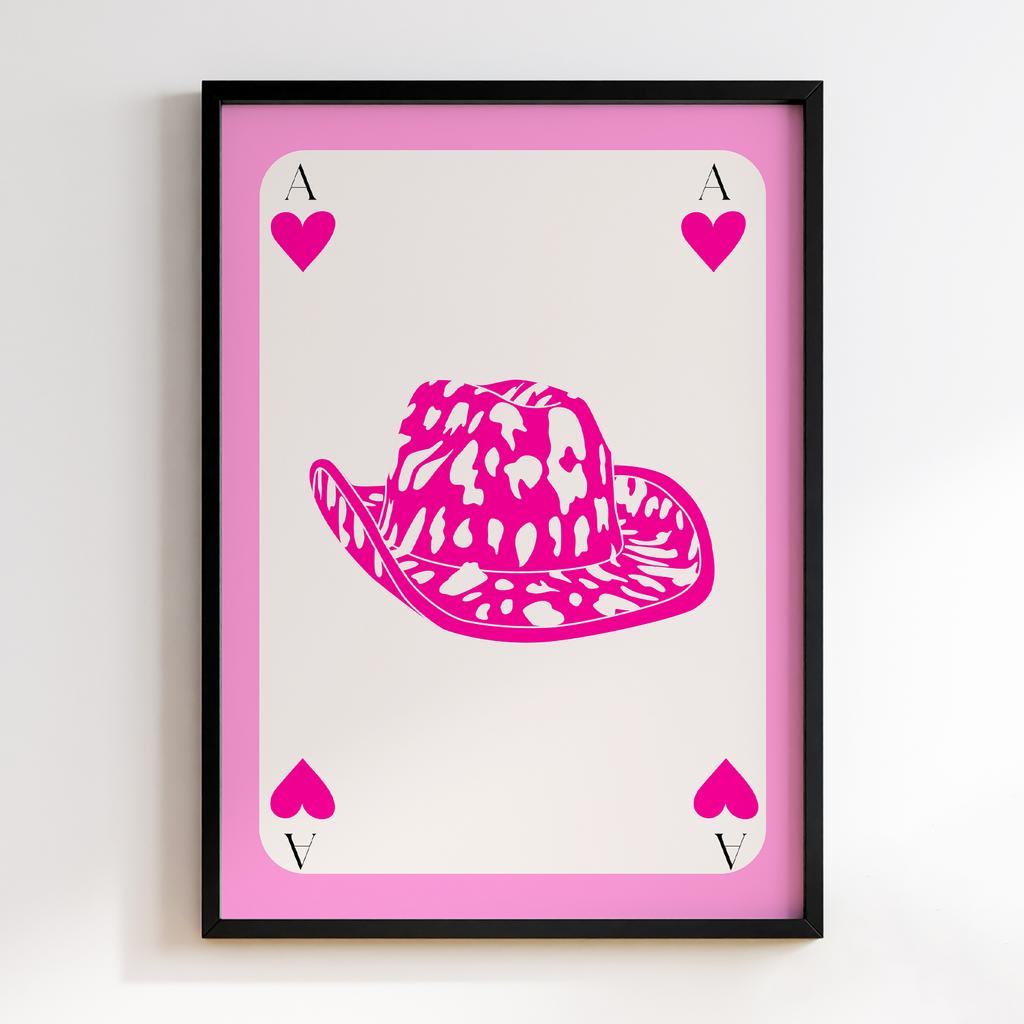 Постер Pink Hat Card