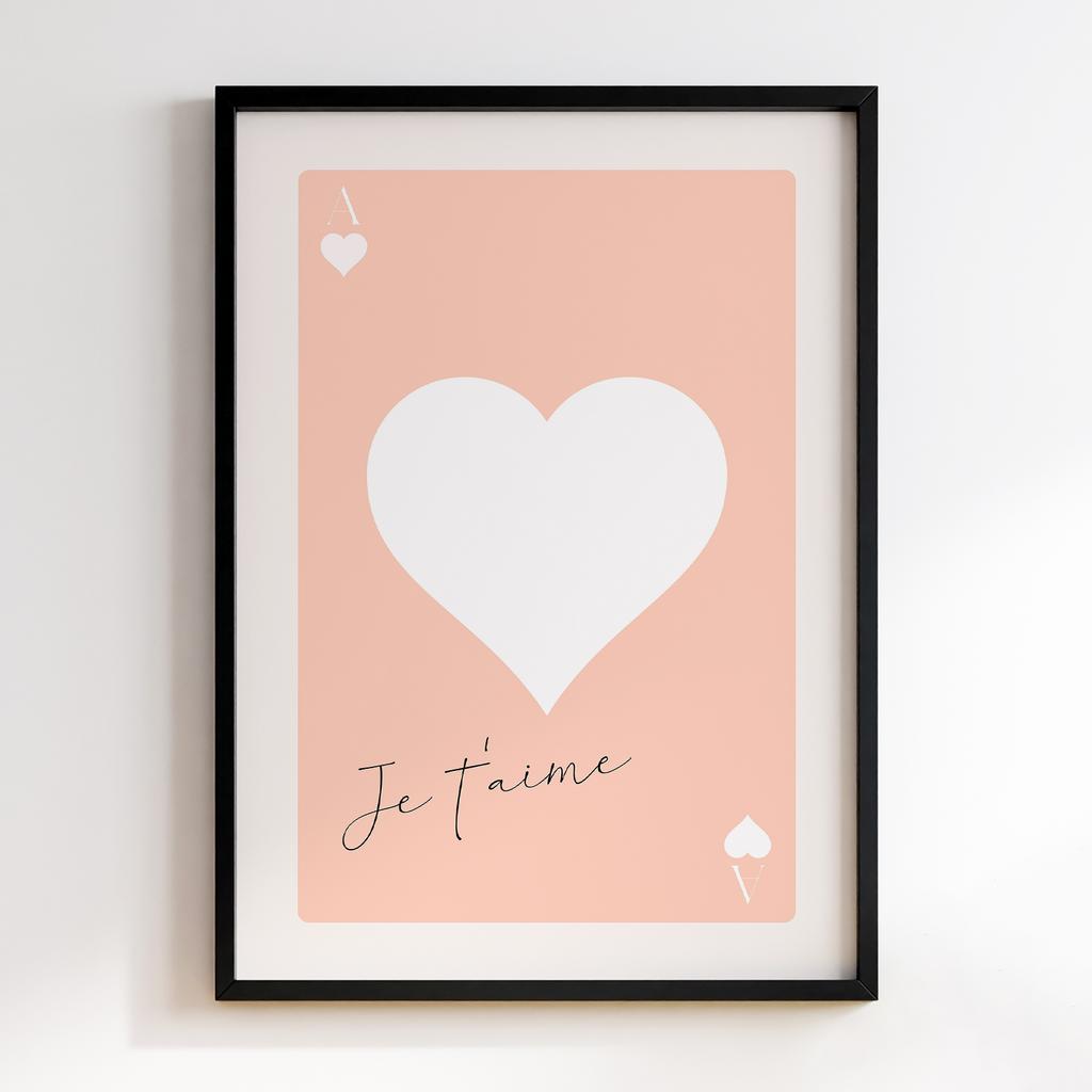 Постер Heart Card Je T’aime
