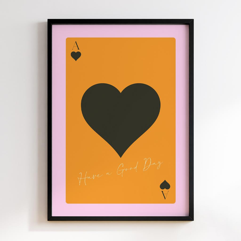 Постер Black Heart Card