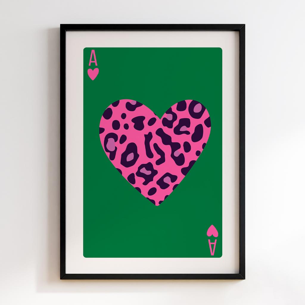 Постер Leopard Heart Card