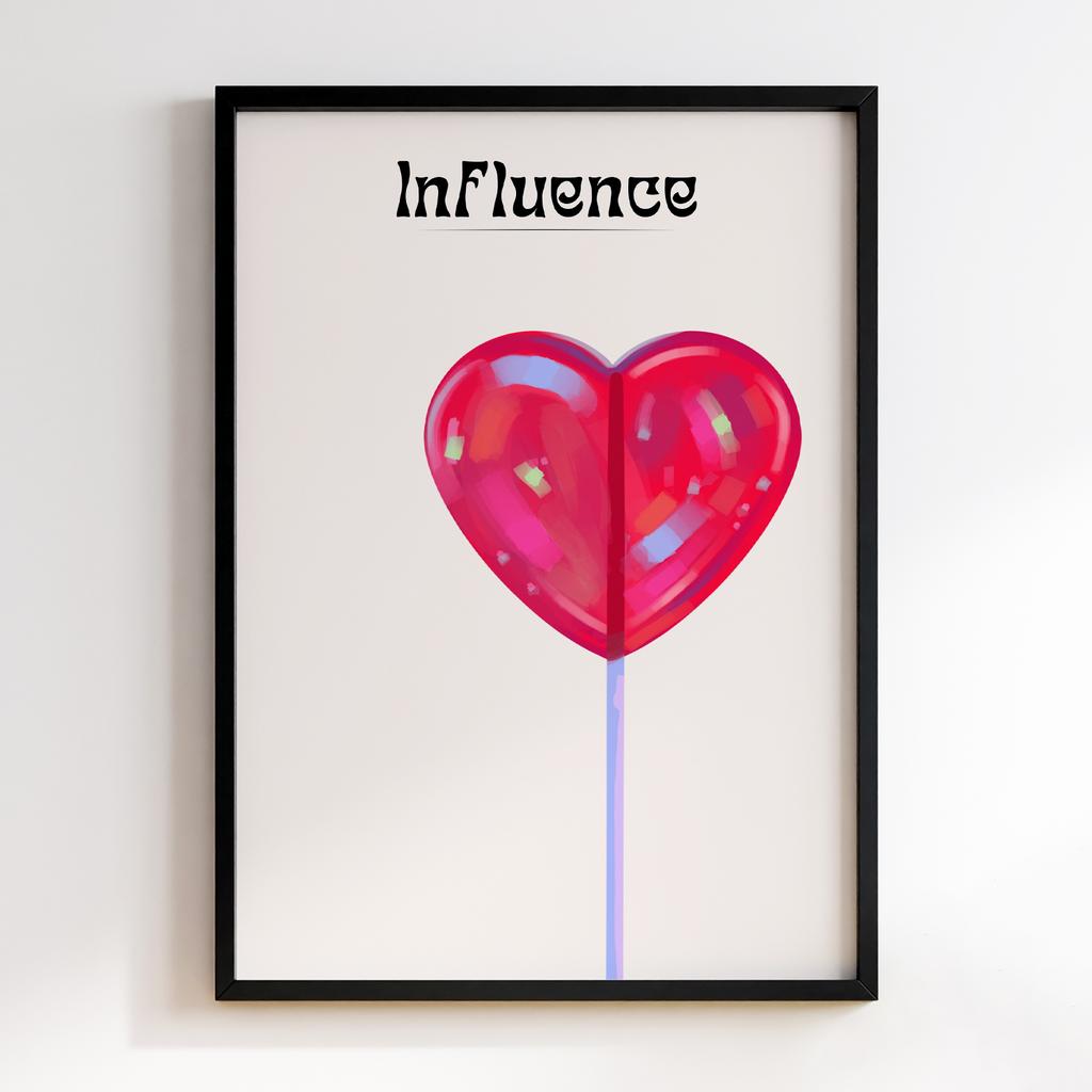 Постер Influence Heart Lollipop