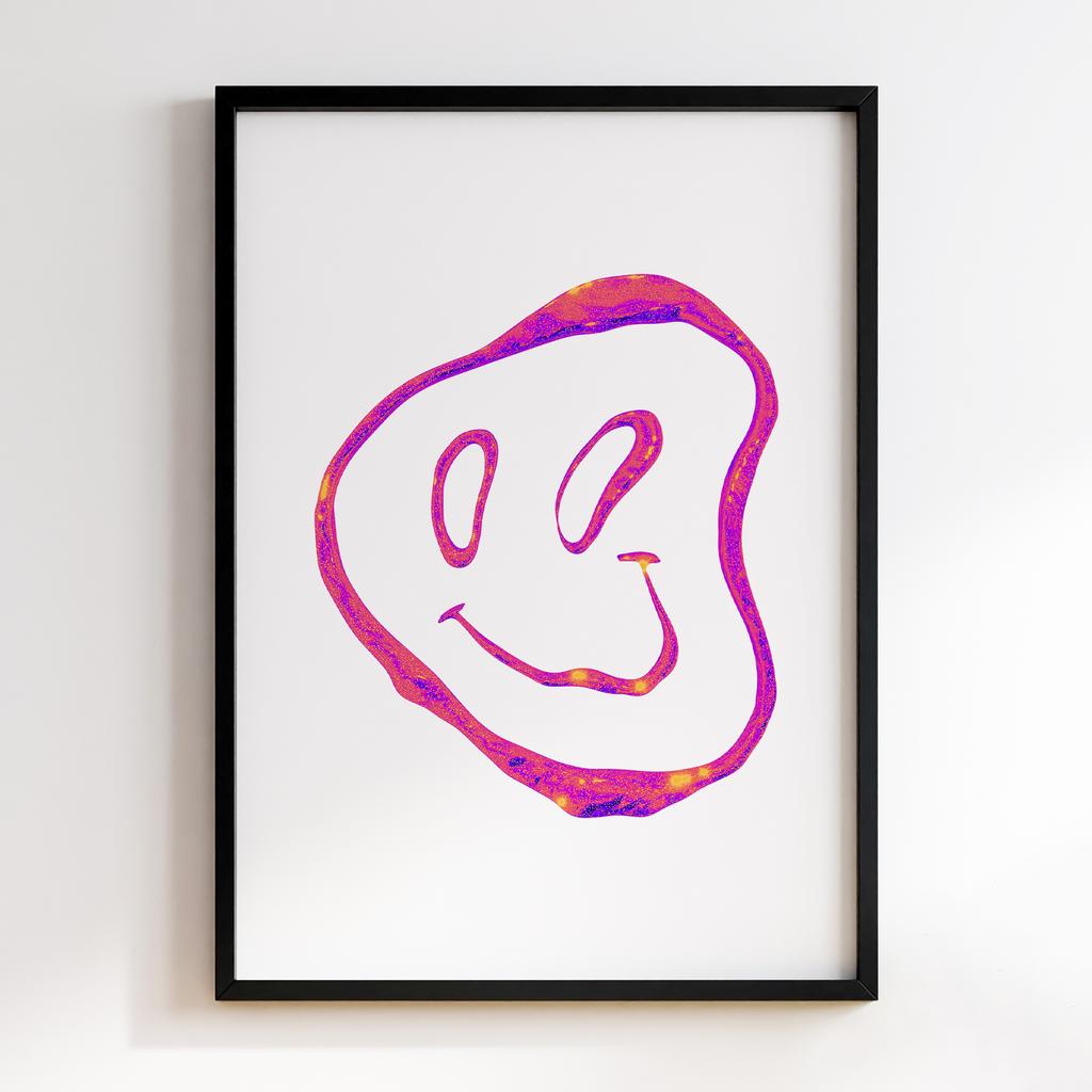 Постер Pink Smile Emoji