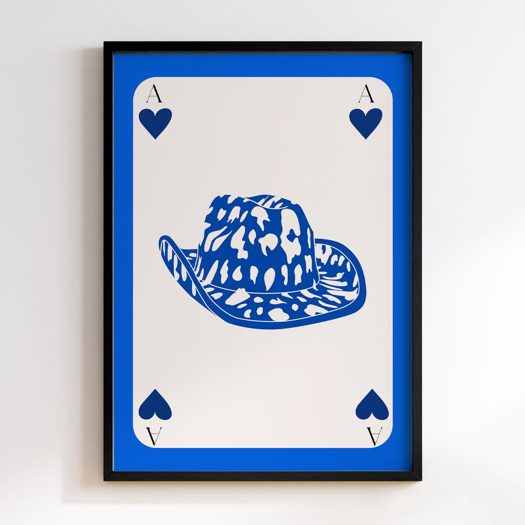 Постер Blue Hat Card