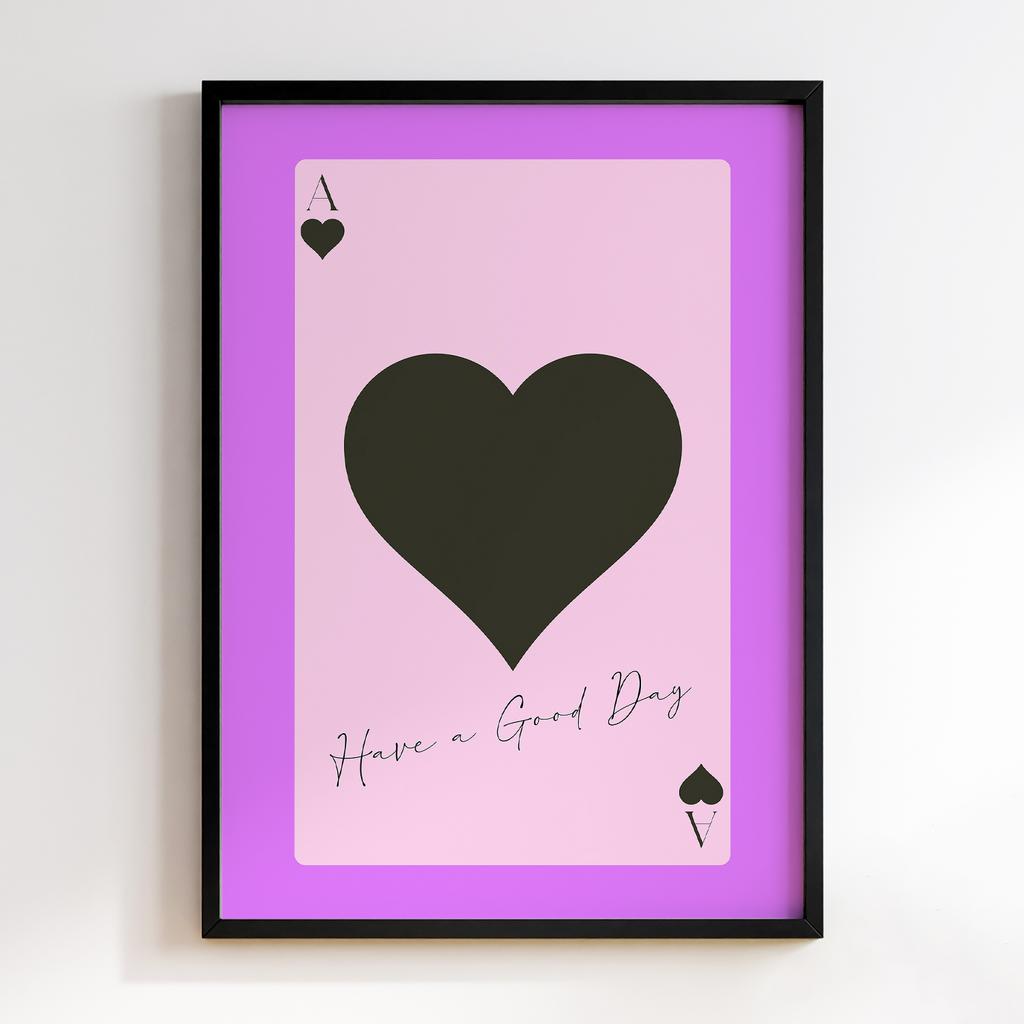 Постер Black Heart Card