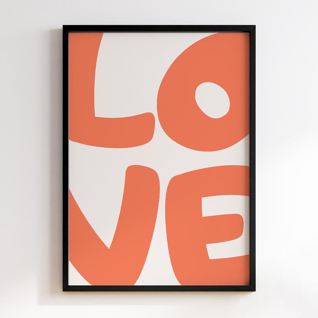 Постер Love Orange Art